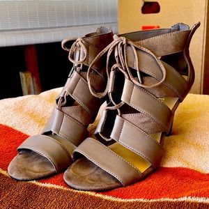 Nine West lace up heels